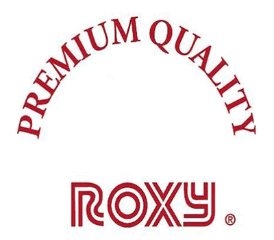 roxy trading logo and cell phone menu