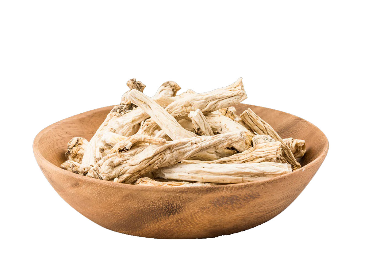 A bowl of Platycodon