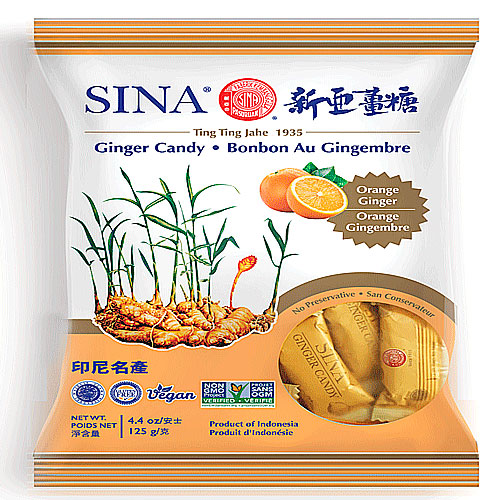 101286A Sina Ginger Candy - Orange